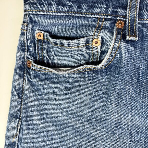 Levi's Men's 501 Blue Jeans Meas. 35x28.5" Button-Fly 100% Cotton Made in Mexico - Picture 8 of 16